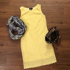 Yellow lace dress size 10